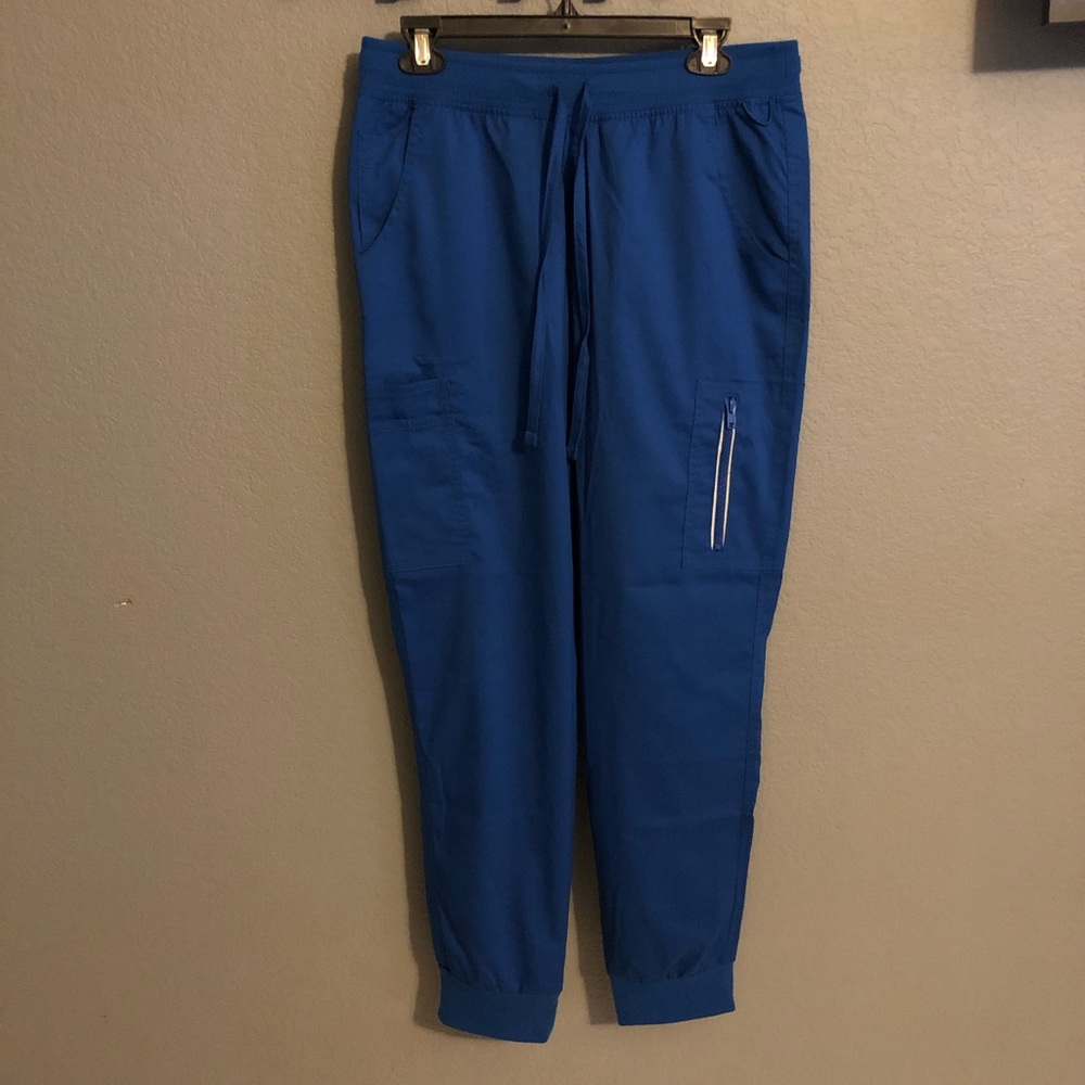 Scrub Jogger Pants with Knit Waist